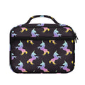 Rainbow Origami Unicorn Pattern Print Briefcase Bible Bag