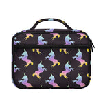 Rainbow Origami Unicorn Pattern Print Briefcase Bible Bag