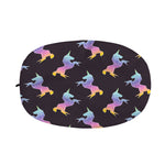 Rainbow Origami Unicorn Pattern Print Car Side Mirror Covers