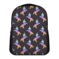 Rainbow Origami Unicorn Pattern Print Casual Backpack