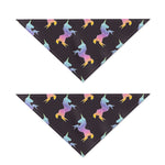 Rainbow Origami Unicorn Pattern Print Dog Bandana