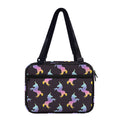 Rainbow Origami Unicorn Pattern Print Double Strap Bible Bag