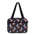Rainbow Origami Unicorn Pattern Print Double Strap Bible Bag