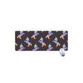 Rainbow Origami Unicorn Pattern Print Extended Mouse Pad