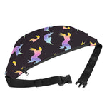 Rainbow Origami Unicorn Pattern Print Fanny Pack