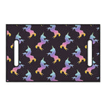 Rainbow Origami Unicorn Pattern Print Golf Cart Seat Cover