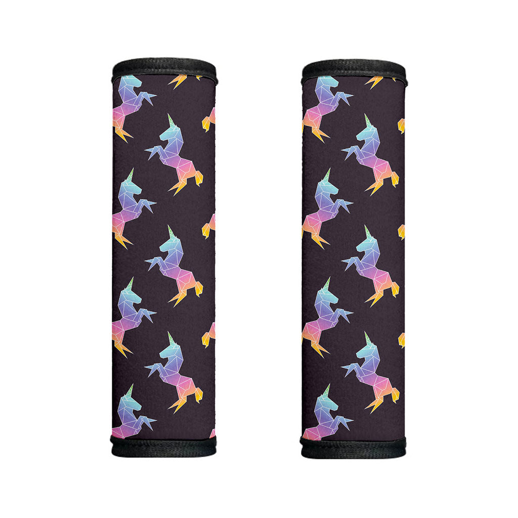 Rainbow Origami Unicorn Pattern Print Handle Covers