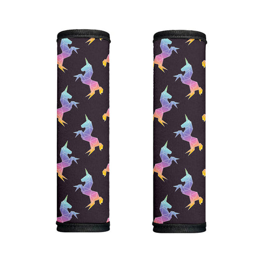 Rainbow Origami Unicorn Pattern Print Handle Covers