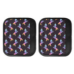 Rainbow Origami Unicorn Pattern Print Handle Covers