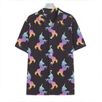 Rainbow Origami Unicorn Pattern Print Hawaiian Shirt