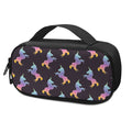 Rainbow Origami Unicorn Pattern Print Portable Cooler Travel Case