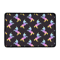 Rainbow Origami Unicorn Pattern Print Kitchen Mat