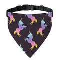 Rainbow Origami Unicorn Pattern Print Over The Collar Dog Bandana