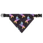 Rainbow Origami Unicorn Pattern Print Over The Collar Dog Bandana