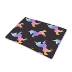 Rainbow Origami Unicorn Pattern Print Pet Cooling Mat Cover