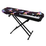 Rainbow Origami Unicorn Pattern Print Piano Keyboard Cover