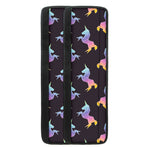 Rainbow Origami Unicorn Pattern Print Refrigerator Handle Covers