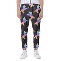 Rainbow Origami Unicorn Pattern Print Joggers