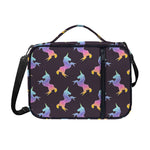 Rainbow Origami Unicorn Pattern Print Shoulder Strap Bible Bag