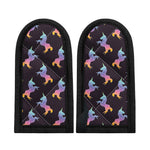 Rainbow Origami Unicorn Pattern Print Skillet Handle Cover