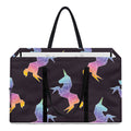 Rainbow Origami Unicorn Pattern Print Utility Tote Bag