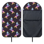 Rainbow Origami Unicorn Pattern Print Waterproof Car Seat Cover