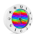 Rainbow Palm Tree Pattern Print Alarm Clock