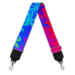 Rainbow Palm Tree Pattern Print Bag Strap