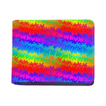 Rainbow Palm Tree Pattern Print Bifold Wallet