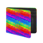 Rainbow Palm Tree Pattern Print Bifold Wallet