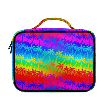Rainbow Palm Tree Pattern Print Briefcase Bible Bag