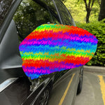 Rainbow Palm Tree Pattern Print Car Side Mirror Covers