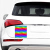 Rainbow Palm Tree Pattern Print Car Sticker