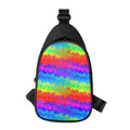 Rainbow Palm Tree Pattern Print Sling Bag