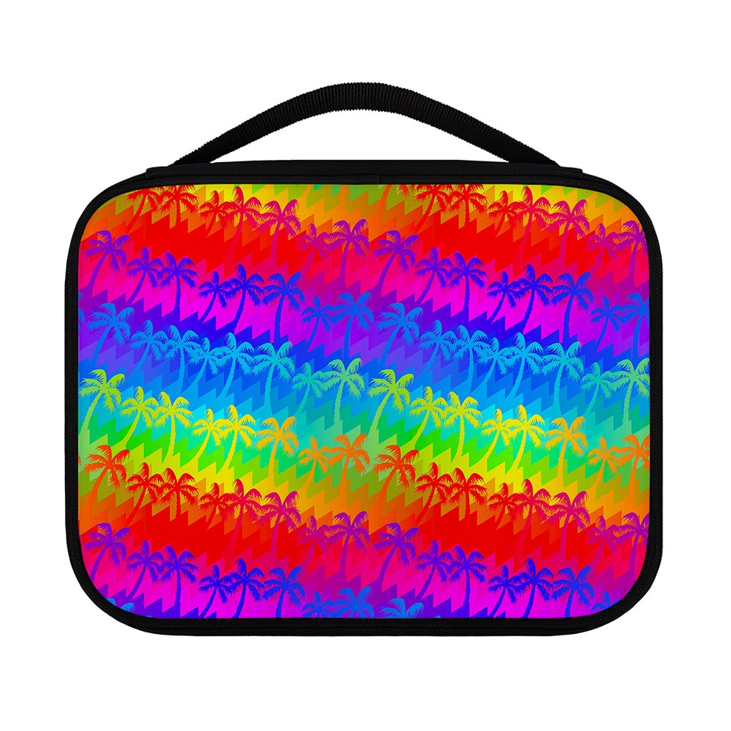 Rainbow Palm Tree Pattern Print Classic Bible Case