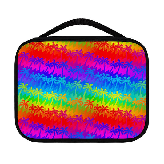 Rainbow Palm Tree Pattern Print Classic Bible Case