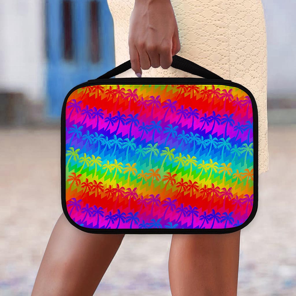 Rainbow Palm Tree Pattern Print Classic Bible Case