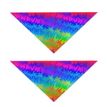 Rainbow Palm Tree Pattern Print Dog Bandana