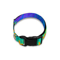 Rainbow Palm Tree Pattern Print Dog Collar