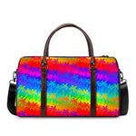 Rainbow Palm Tree Pattern Print Duffle Bag