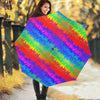 Rainbow Palm Tree Pattern Print Foldable Umbrella