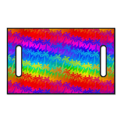 Rainbow Palm Tree Pattern Print Golf Cart Seat Cover