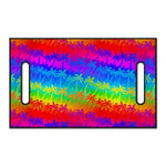 Rainbow Palm Tree Pattern Print Golf Cart Seat Cover