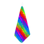 Rainbow Palm Tree Pattern Print Hand Towel