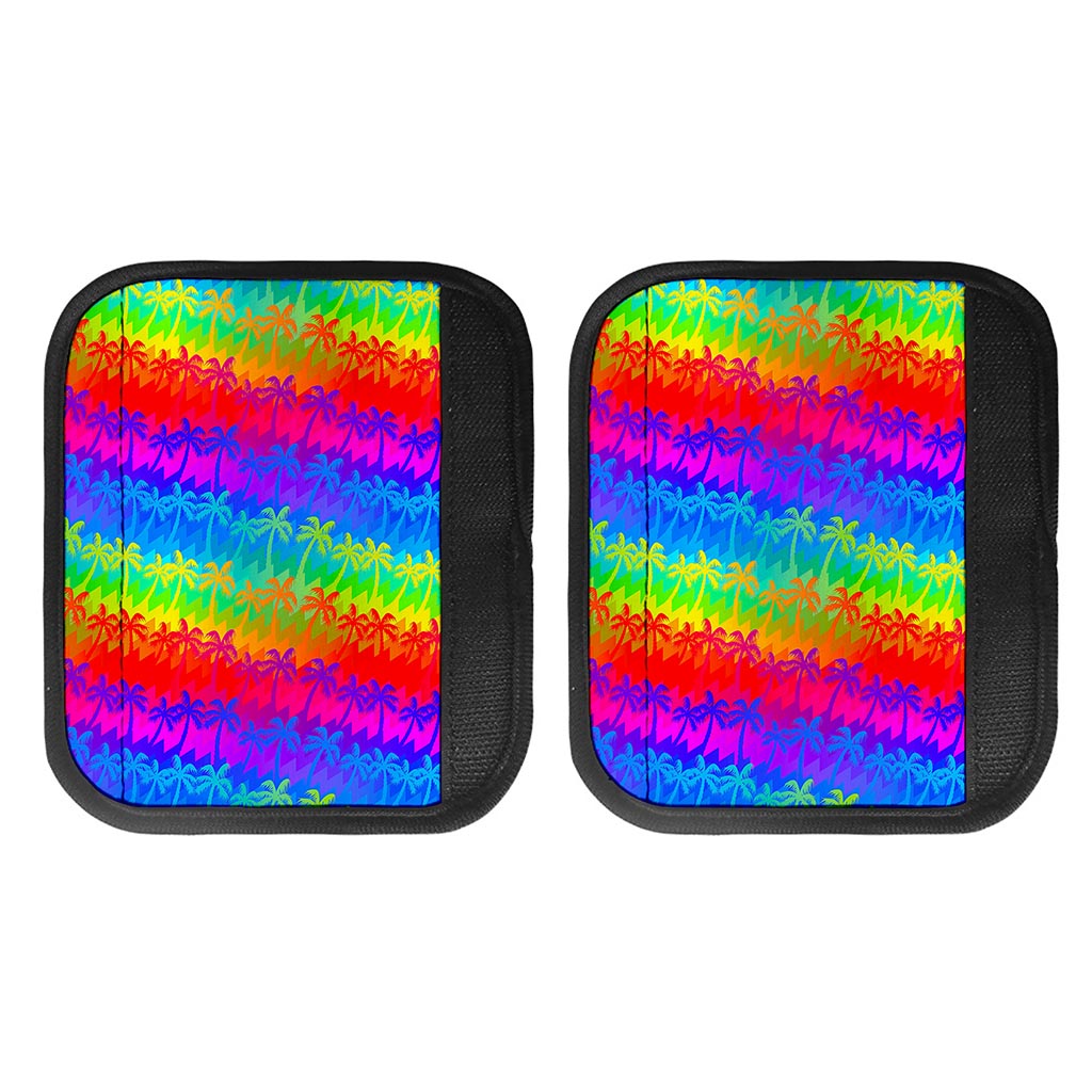 Rainbow Palm Tree Pattern Print Handle Covers