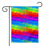Rainbow Palm Tree Pattern Print House Flag