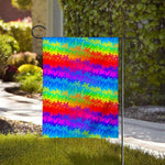 Rainbow Palm Tree Pattern Print House Flag