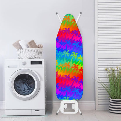 Rainbow Palm Tree Pattern Print Ironing Board Cover