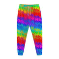 Rainbow Palm Tree Pattern Print Jogger Pants