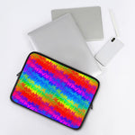 Rainbow Palm Tree Pattern Print Laptop Sleeve